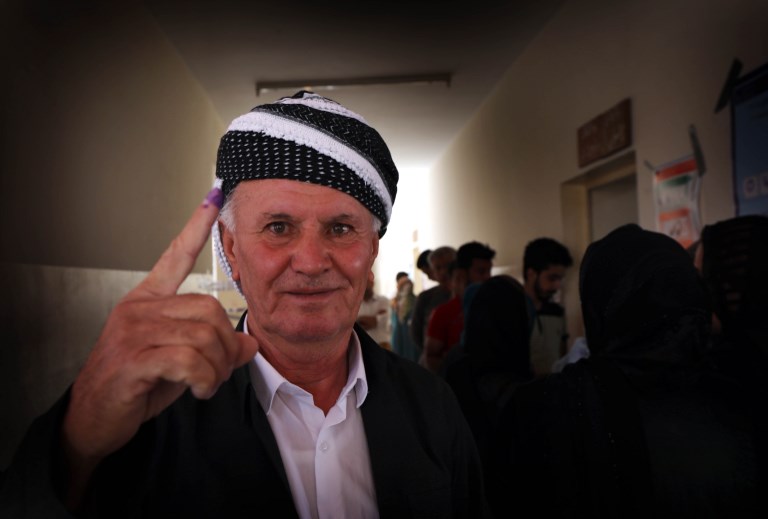 People in the Kurdistan Region and Iraq vote in the parliamentary elections across the country. (Photo: AFP)